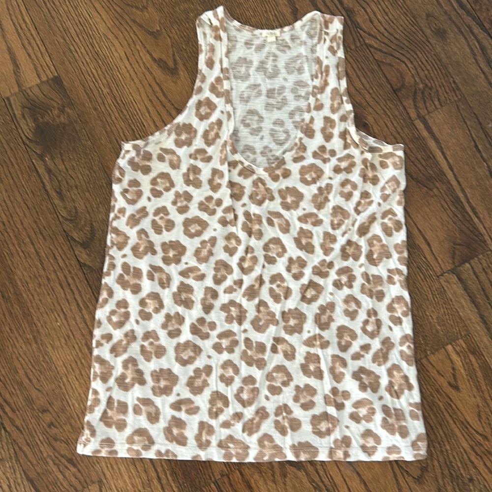 Cute Leo Print J.Crew Tank Top